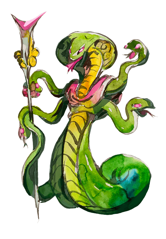 Wood element creature from Cyclémental trading card game